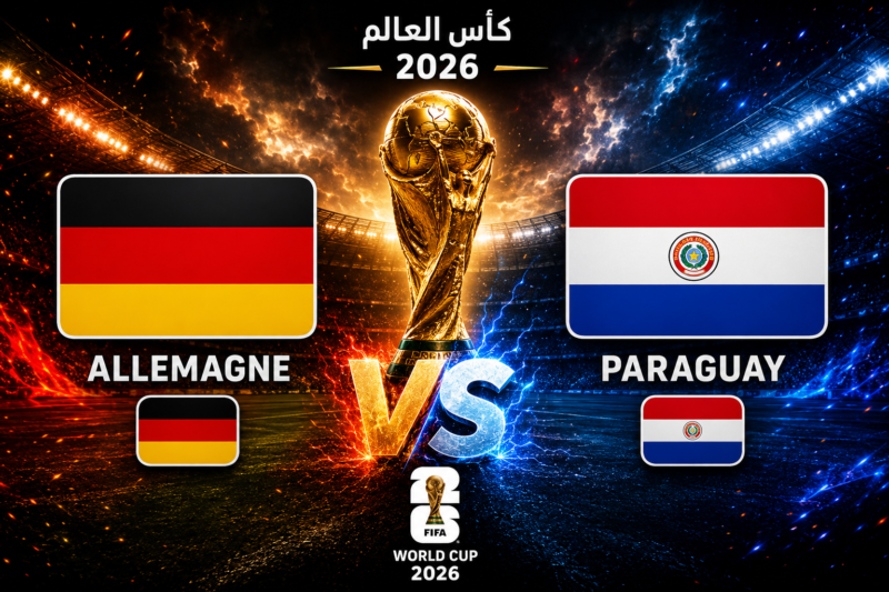 مباراة ألمانيا و باراغواي اليوم في كأس العالم 2026