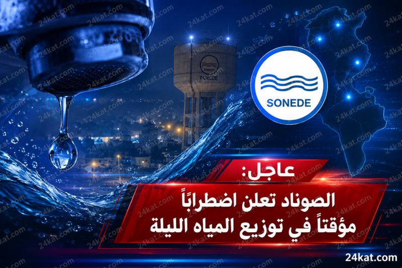 عاجل: الصوناد تعلن اضطرابًا مؤقتًا في توزيع المياه الليلة