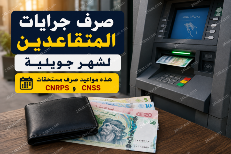 صرف جرايات المتقاعدين لشهر جويلية.. هذه مواعيد صرف مستحقات CNSS وCNRPS