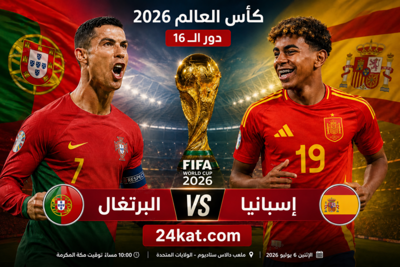 مباراة البرتغال و إسبانيا في كأس العالم 2026