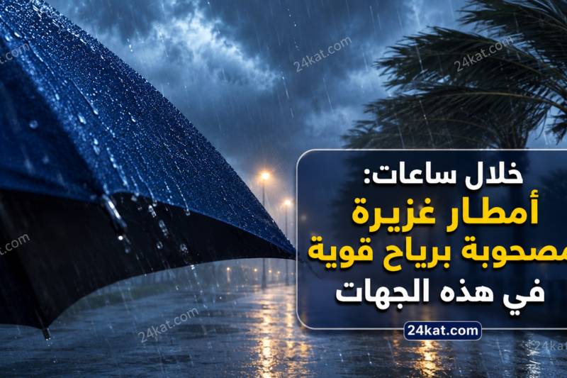 خلال ساعات: أمطار غزيرة مصحوبة برياح قوية في هذه الجهات