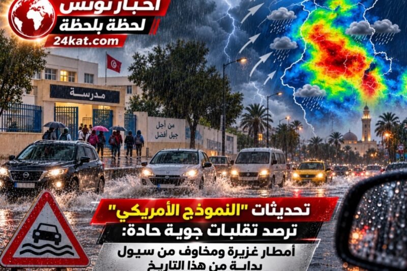 تحديثات “النموذج الأمريكي” ترصد تقلبات جوية حادة: أمطار غزيرة ومخاوف من سيول بداية من هذا التاريخ