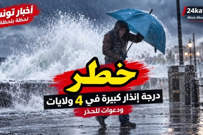 الرصد الجوي: درجة إنذار كبيرة في 4 ولايات..ودعوات للحذر