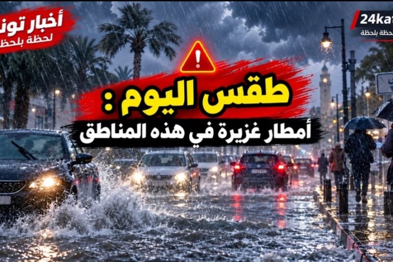 طقس اليوم : أمطار غزيرة في هذه المناطق