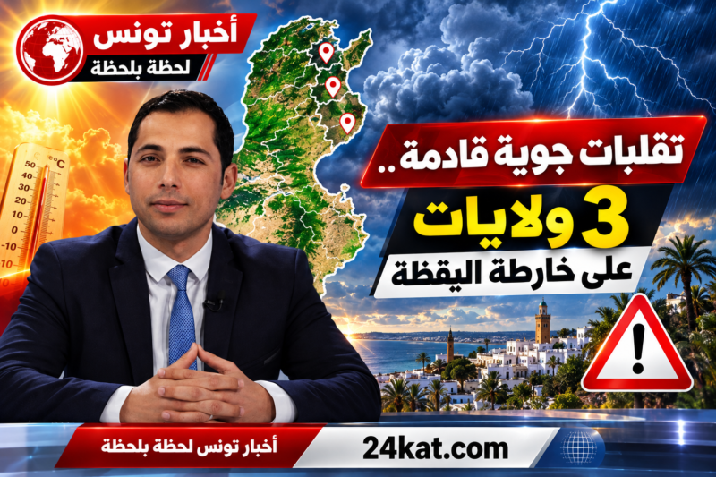 تقلبات جوية قادمة..3 ولايات على خارطة اليقظة