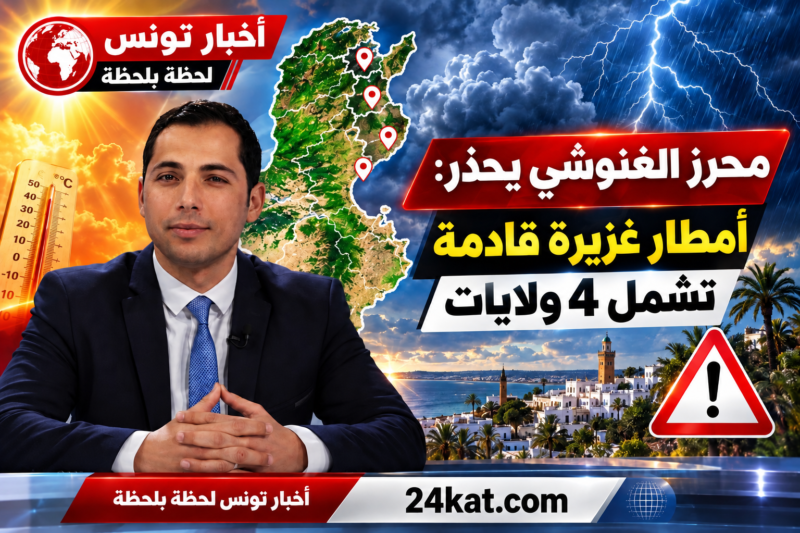 محرز الغنوشي يحذر: أمطار غزيرة قادمة تشمل 4 ولايات