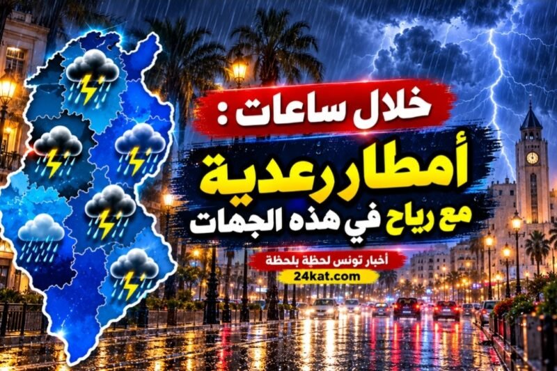 خلال ساعات : أمطار رعدية مع رياح في هذه الجهات